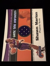 2000-01 Fleer Game Time Uniformity Shawn Marion Game Used Jersey