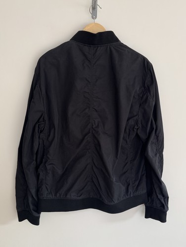 Allsaints “Bassett” Light Weight Shell Summer Bomber Jacket Black Large - Picture 12 of 14