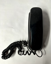 ConairPhone SW2078KCS Slimline Wall-Mount Corded Telephone Black w/ Cord