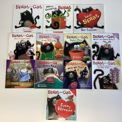 Splat the Cat Rob Scotton Picture Preschool Day Care 12 Children's Book Lot