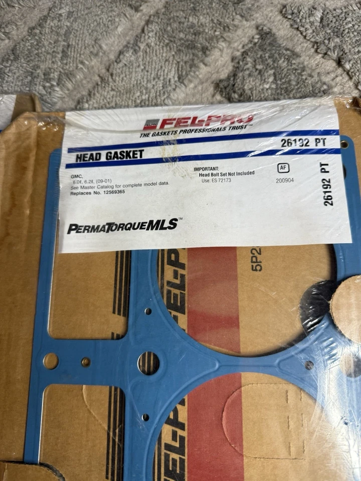 Juego de 2 juntas de culata de motor Fel-Pro 26192 PT con pernos X2 Ls 6.06.2 Foto 2 de 4