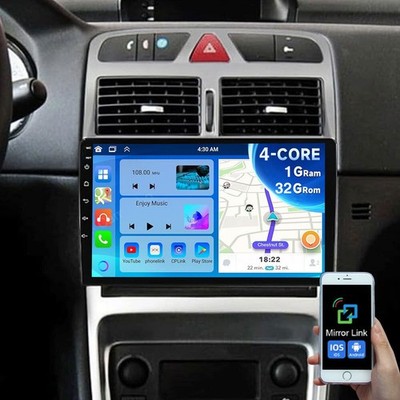 1+32G Android 14 Autoradio Für Peugeot 307 SW CC 2002-2013 Navi GPS WIFI RDS SWC