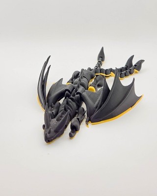 Triple Stryke Articulated Dragon Figure, HTTYD Inspired, 3D