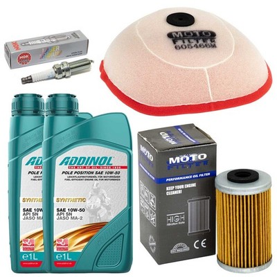 Wartung für Husaberg FE 450 FE 501 13-14 Set Öl 2L Luftfilter Ölfilter Zündkerze