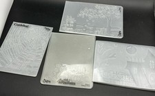 Fall Halloween Embossing Folder Bundle Pumpkins tree spiderweb haunted house