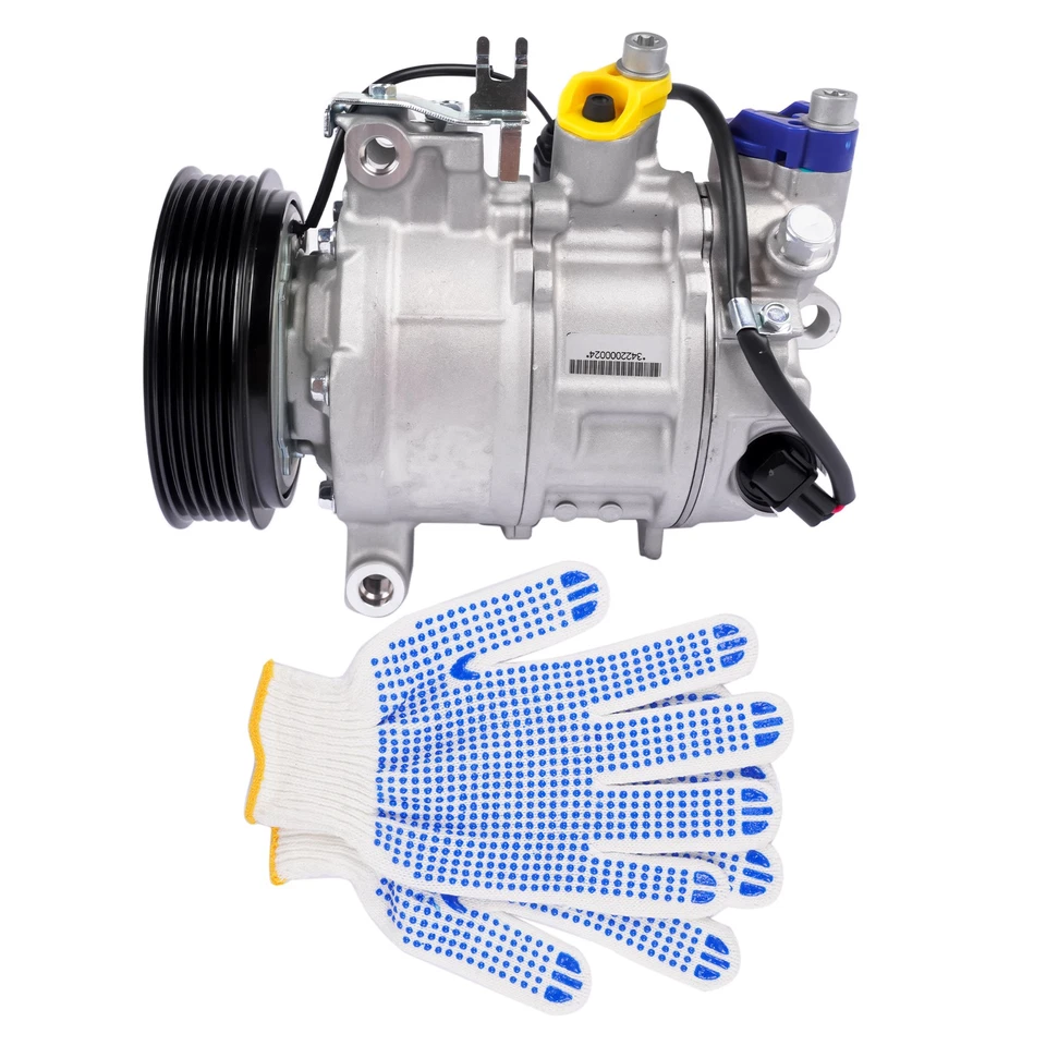 Compresor de aire acondicionado con polea de 6 ranuras para Audi A4 A5 A6 A7 Q7 Q8 4M0816803L DCP02113 Foto 2 de 4
