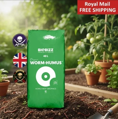 BLACK FLAG HORTICULTURE Worm Castings Vermicompost Soil Cond. Organic Pure Fertilizer Worm Humus BIOBIZZ
