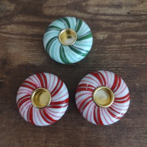 Peppermint Candy Candle Holder Enesco 
