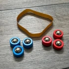 Vintage Ideal Rebound Board Game Replacement Pieces Pucks Sliders Rubber Band
