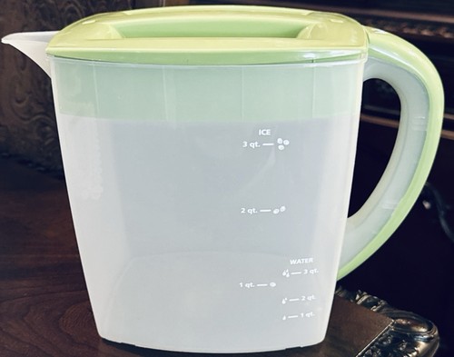 Mr. Coffee Iced Tea Maker 3 Qt Model TM75 TM70 Pitcher w/ Green Handle & Lid