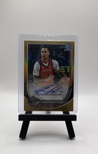 Bowman 2023-24 Chrome Jordan Hawkins Gold Refractor Autograph /50 Pelicans