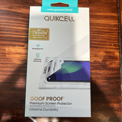 QUIKCELL Premium Tempered Glass Screen Protector for moto g power (2022)