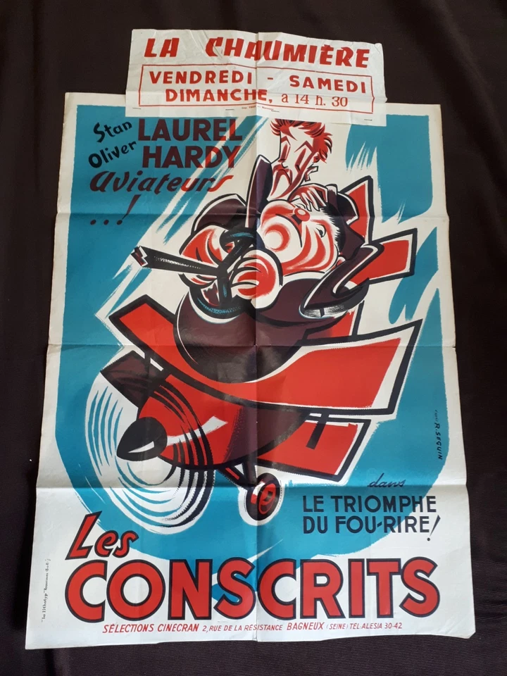 LOT DE 6 affiches cinéma  annees 60. Fernandel, Aznavour, Charlton Eston etc... - Photo 4/4