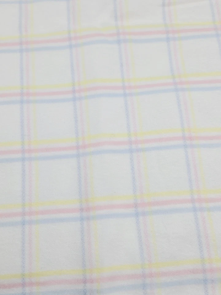 Cobertor de bebê Carters vintage xadrez pastel lã super macio recebendo anos 90     - Imagem 3 de 4