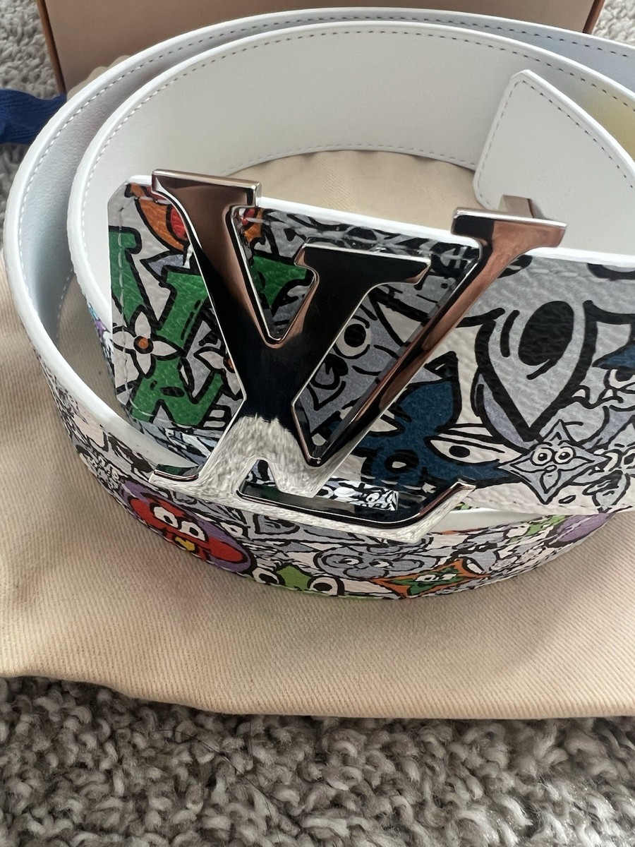 95cm/33in - Louis Vuitton Comics LV Initials 40MM Reversible Belt