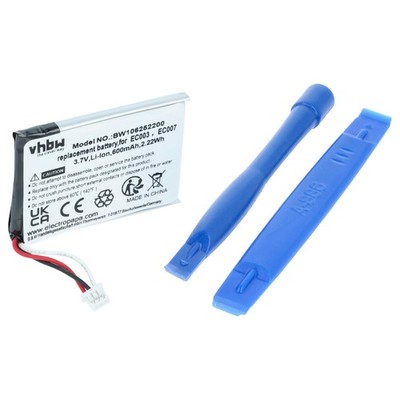 Akku für Apple iPod mini M9801B/A M9801DK/A M9801CH/A MP3 600mAh + Werkzeug