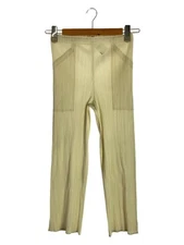 PLEATS PLEASE ISSEY MIYAKE Pleated Pants White Polyester Size 4  #EK AIB