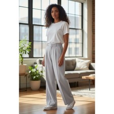 Women's A New Day Gray Wide Leg Pants Size 12 Regular NWT
