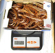 Bare Bright Copper Wire Scrap crafts miscellaneous gauges 2lb 11oz +