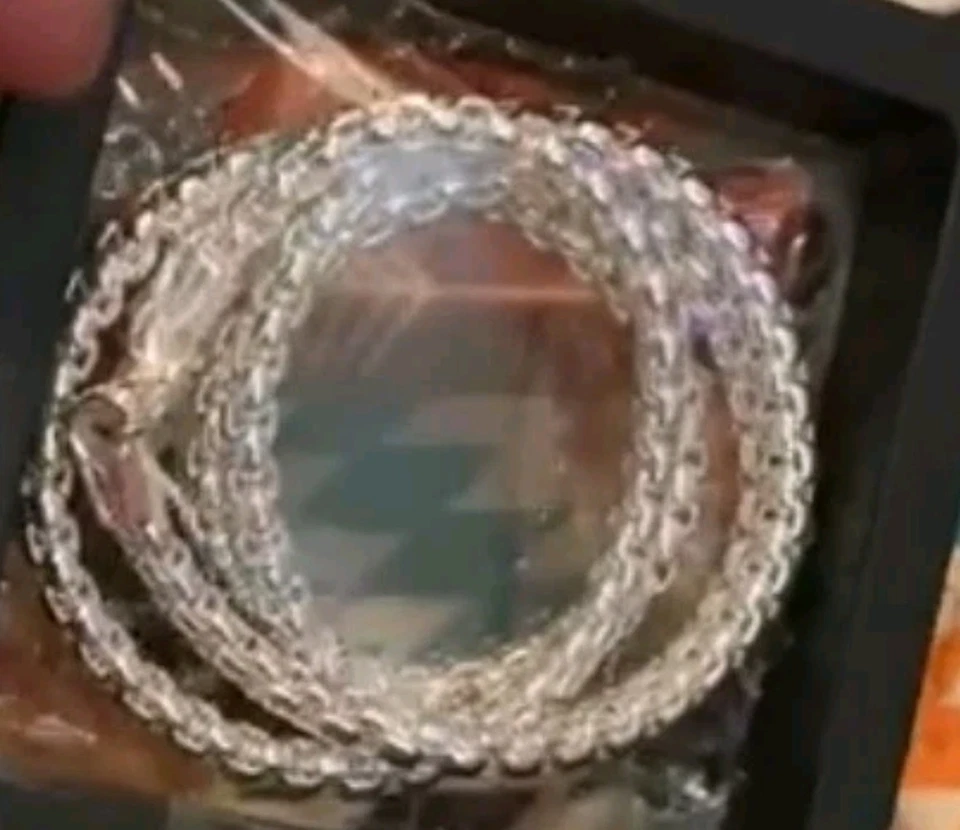 🔥30-ДЮЙМОВОЕ серебро 925 пробы 🇮🇹 5 мм квадратная круглая коробка с звеньями ДОПОЛНИТЕЛЬНЫЙ БЛЕСК ✨️ - Изображение 4 из 4