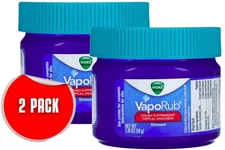 Vicks Vaporub Cough Suppressant Topical Analgesic Ointment 1.76 oz. - 2 PACK
