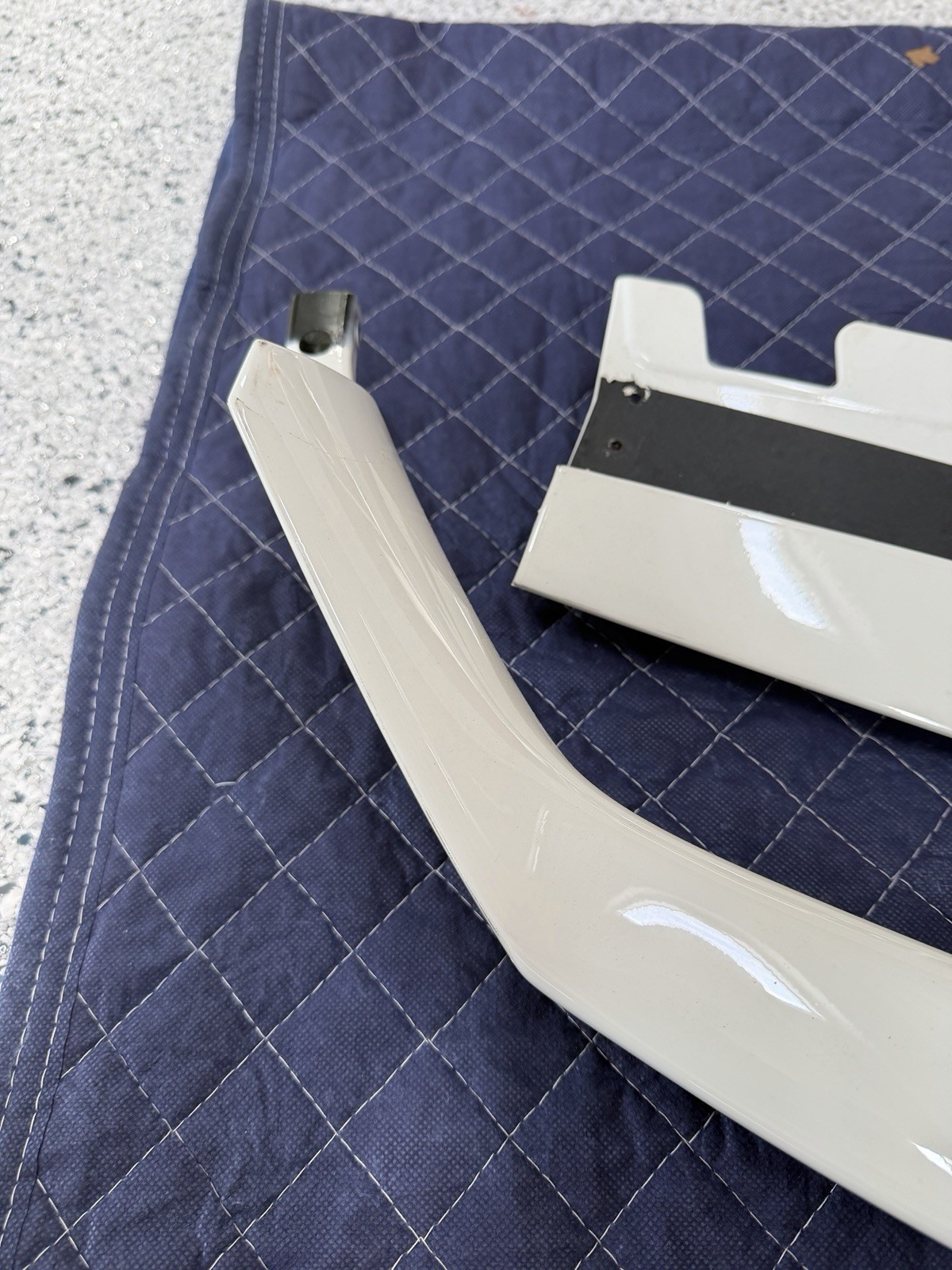 Ferrari 488 GTB OEM Front Lip Finished In Bianco Avus (PPF) 2015-19