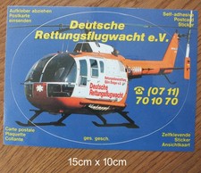 Sticker Aufkleber DRF Luftrettung  MBB Bo105C Deutsche Rettungsflugwacht  D-HMMM