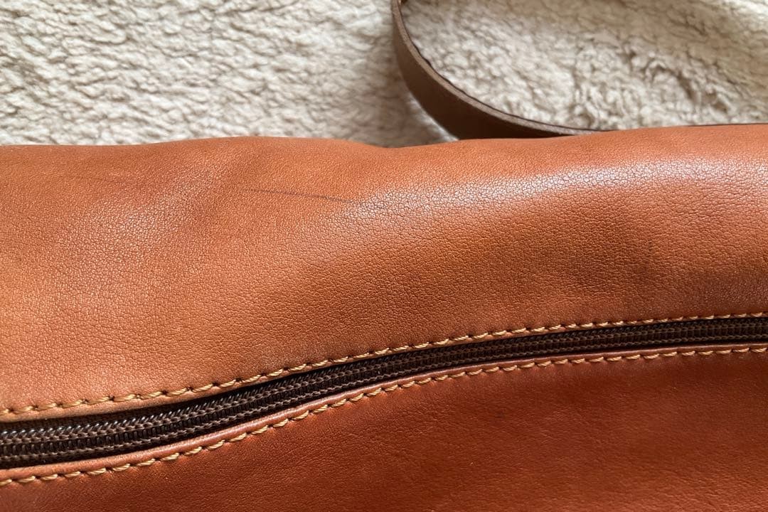 Valentino Garavani Leather Shoulder Bag Brown Made in Italy Vintage Good Condit thumbnail 6