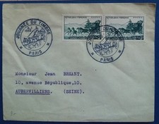 France, enveloppe premier jour n°919, journée du timbre 1952