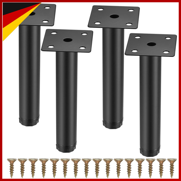 MöBelbeine 15Cm Verstellbar Metall StüTzfüßE FüR Sofa Tisch Schrank 4 StüCk-image