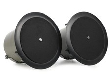 Atlas Sound FAP42T-B 4" Commercial In-Ceiling Speakers Black 2 SPEAKERS - NEW