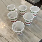 Vintage Tom And Jerry Egg Nog Milk Glass Mug set | Set of  6