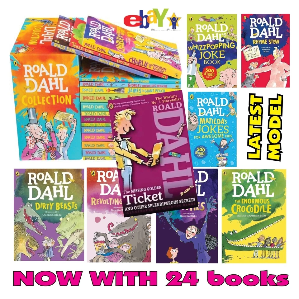 Roald Dahl 24 Book Box Set – Children’s Collection in Slipcase | Classic Stories - image 2 of 4