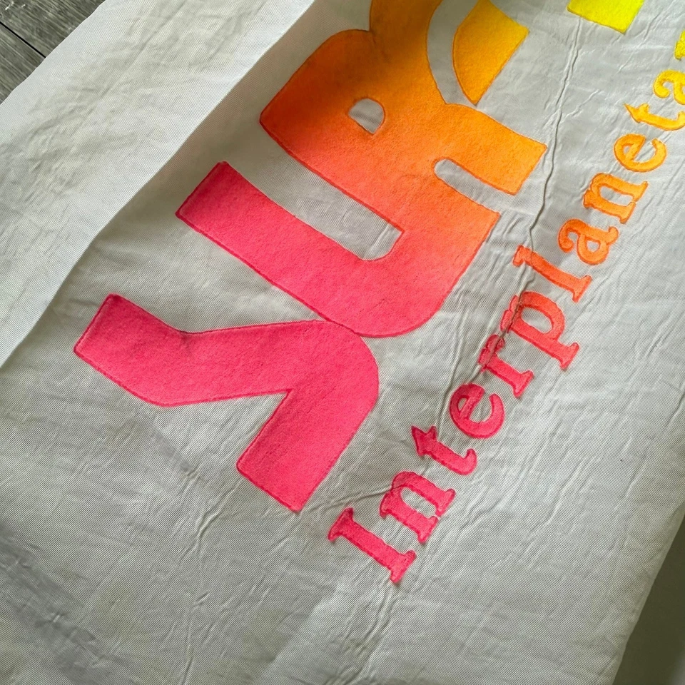 Винтажный 80-х 90-х годов серфинга стиль 1/2 молнии ветровка пуловер куртка белый неоновый OS - Изображение 4 из 4