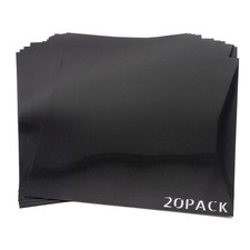 20er Pack 75mil Opake Schwarze Kunststoffplatten 12X12 Zoll Schablonenschnitt