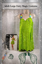 Disney Tinkerbell Comp Costume - Adult L - Missing bottom wing piece read des