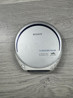 Sony D-FJ210 Walkman Portable CD Player AM FM TV Weather Radio Tested