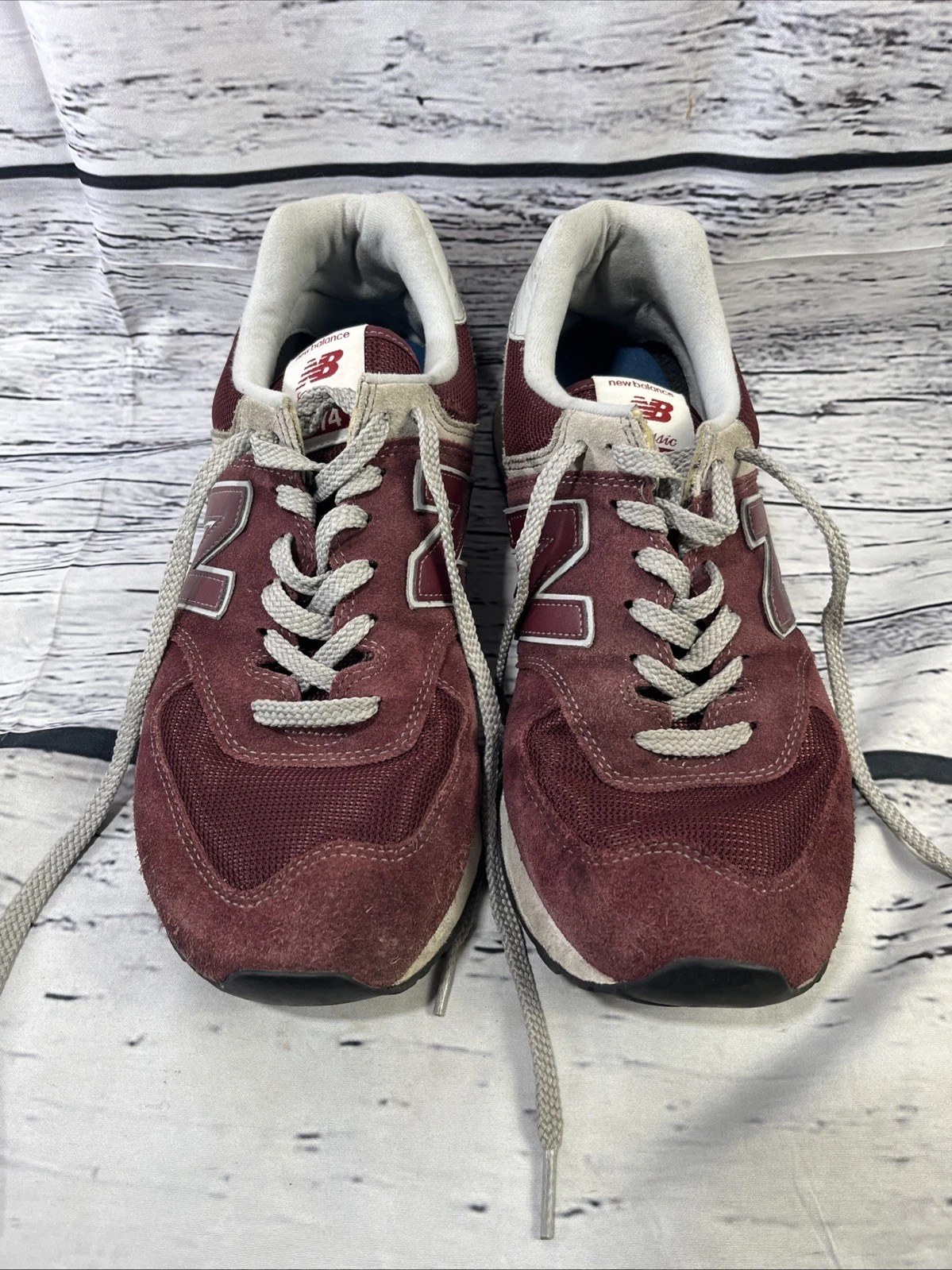 Scarpa classica uomo New Balance 574 bianco bordeaux ML574EGB taglia 10 5