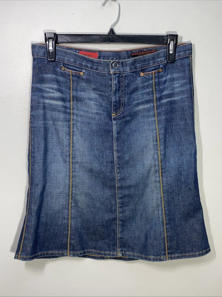 Falda vaquera AG Adriano Goldschmied talla 31/12 The Grace retro hipster preppy Foto 4 de 4