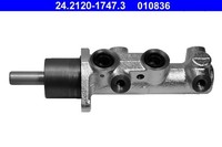Hauptbremszylinder ATE 24.2120-1747.3 FüR Fiat Classic Panda 20,6Mm M10X1 169