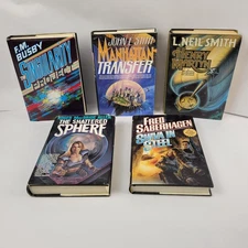 TOR SCI-FI FIRST EDITIONS COLLECTION - 5 Books w Stunning Cover Art (1989-1998)