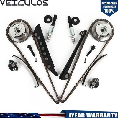 Timing Chain Kit Cam Phaser VCT Selenoid For 05-10 Ford 4.6L TRITON 3-Valve