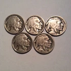 5 BUFFALO NICKELS  1913 T1 1915-D 1916-D 1918-S 1923-S YOU GRADE D-18
