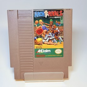Arch Rivals NES Cartridge 1989 Midway Basketball Classic Tested Manual + Sleeve