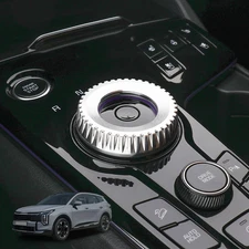 For Kia Sportage NQ5 Center Console Knob Ring Trims Cover Tuning Silver