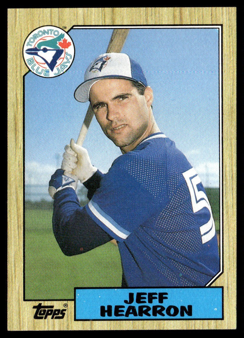1987 Topps Jeff Hearron Rookie Toronto Blue Jays #274