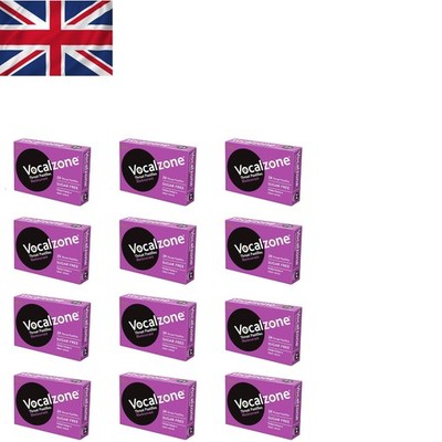 Beruhigende Schwarze Johannisbeere Hals Pastillen - 12 Packungen für klare Stimmen & Halspflege