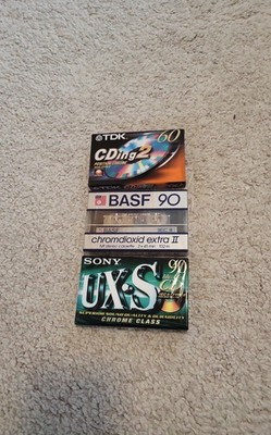 3 Leer Kassetten, MC, NEU ungeöffnet, Sony BASF TDK