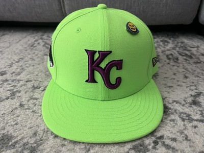 New Era Kansas City Royals Lime Green Buzz Lightyear Hat 3/4
