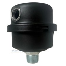 3/8" NPT Air Compressor Intake Filter Silencer Metal Housing Canister USA Made